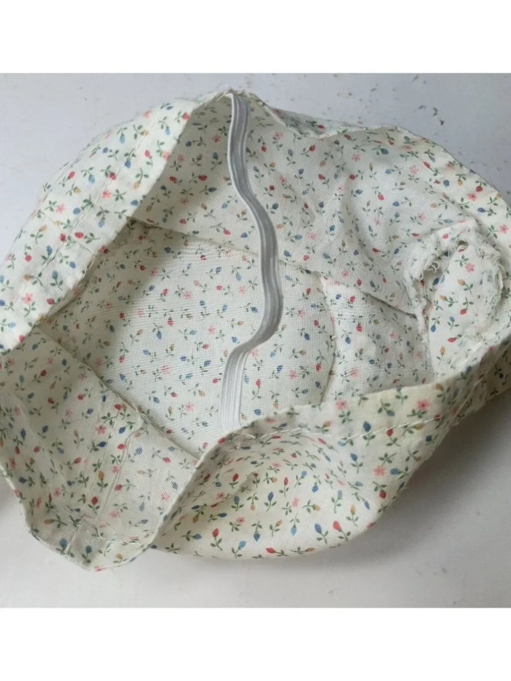 Vintage Handmade Fabric Teapot Tissue Box Cover Cottagecore Granny Floral READ